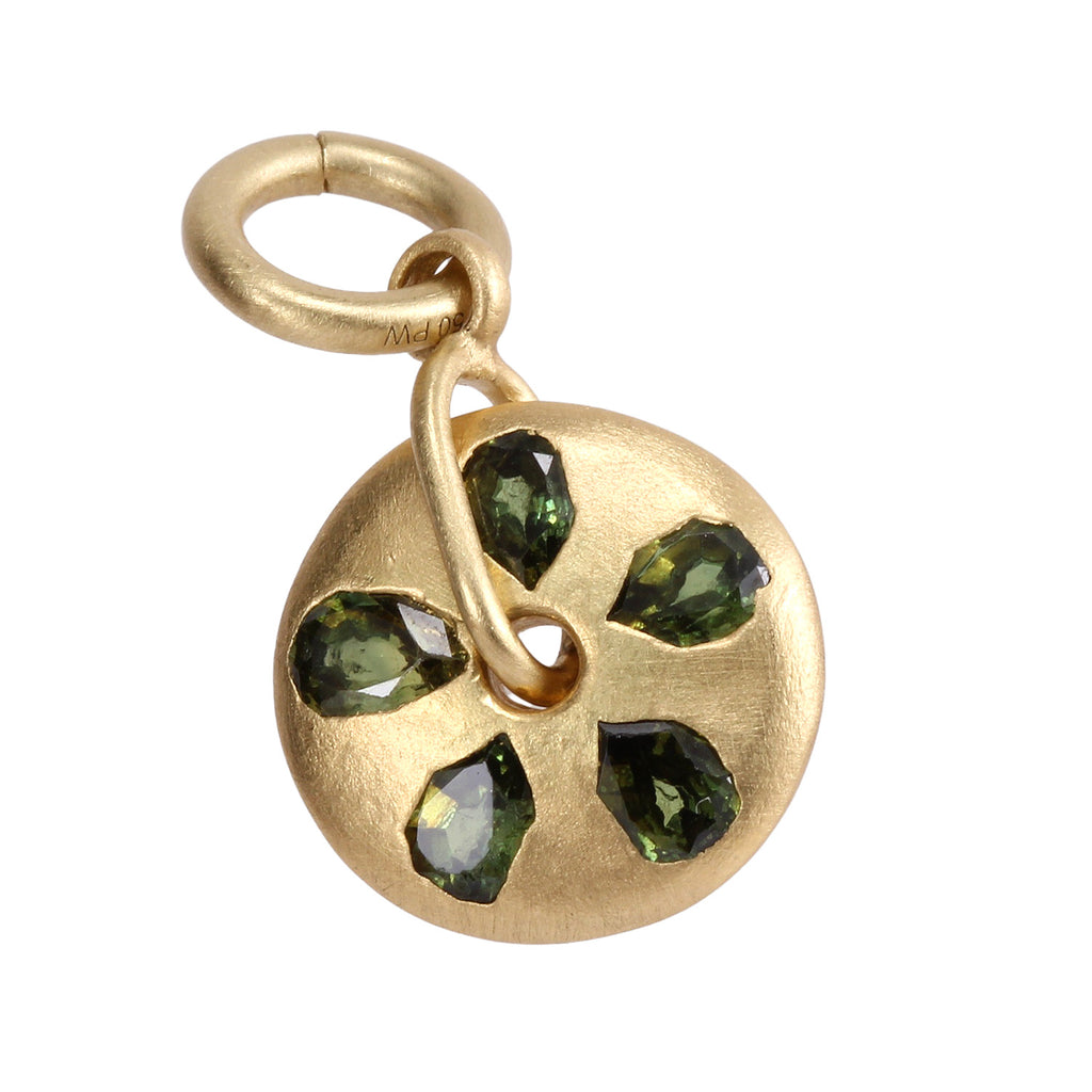 Green Sand Dollar Spinner Charm – Love Luxe