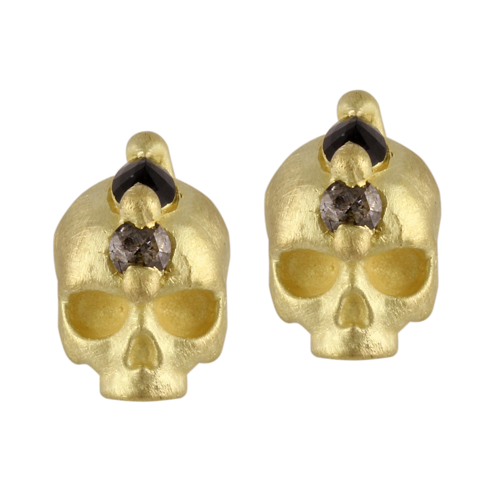 Island of Shrines Skull Studs by Polly Wales