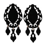 Black Chandelier Earrings