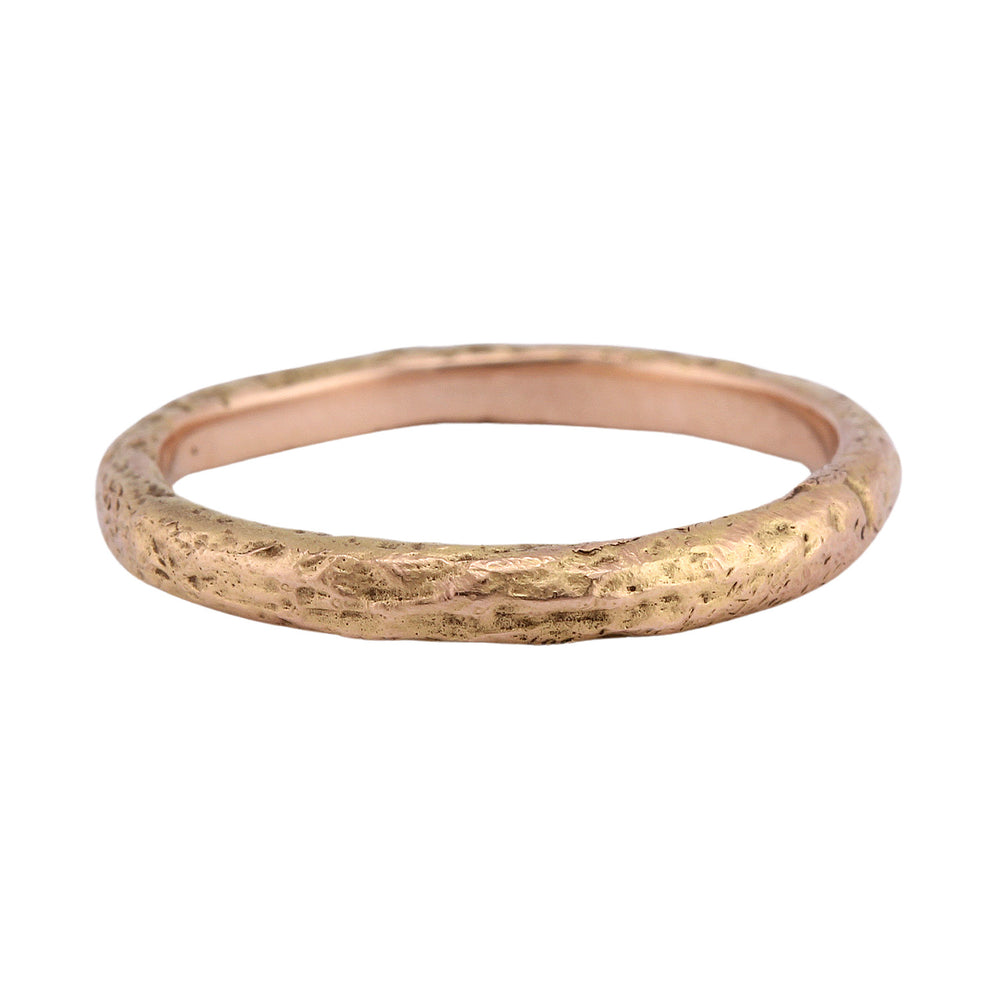 Front-facing view of Lu Band in 18k rose gold by Betsy Barron Jewellery