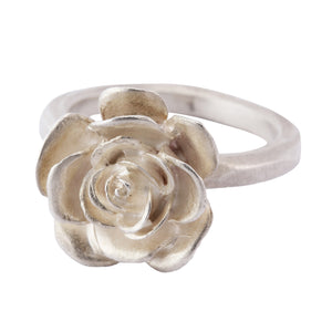 Angled view of Rose Ring by Elise Moran.