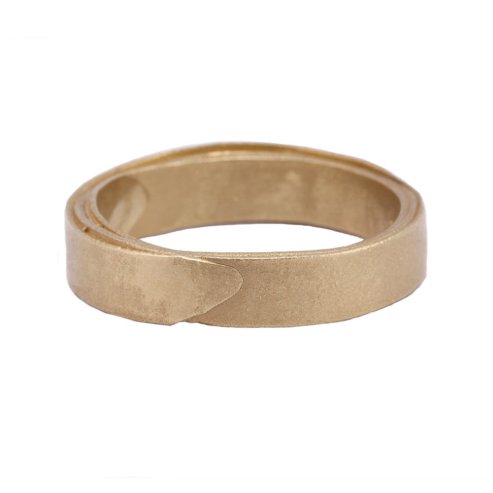 
            
                Load image into Gallery viewer, Front-facing view of 14k Yellow Gold Wrap Band by Ruth Tomlinson
            
        