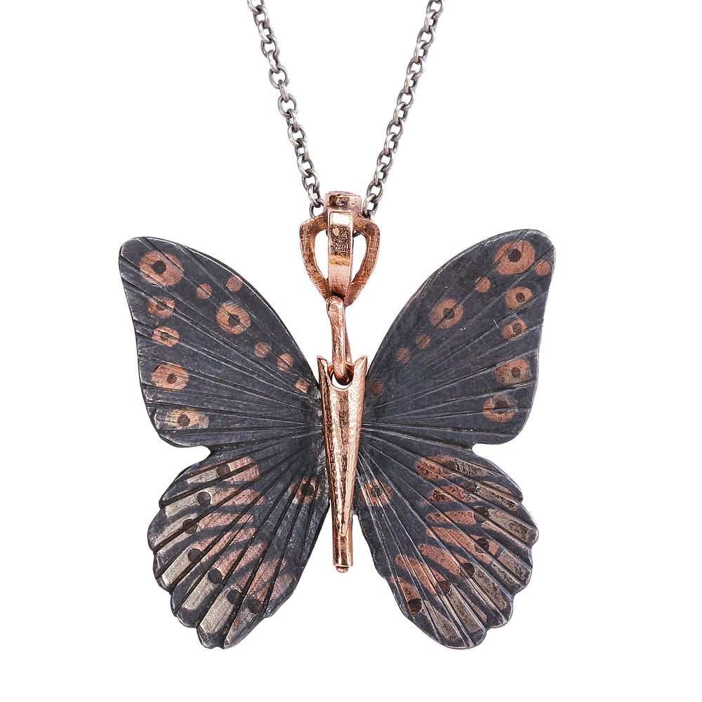 Silver Goliath Birdwing Necklace