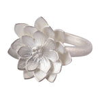 Sterling Silver Small Lotus Ring