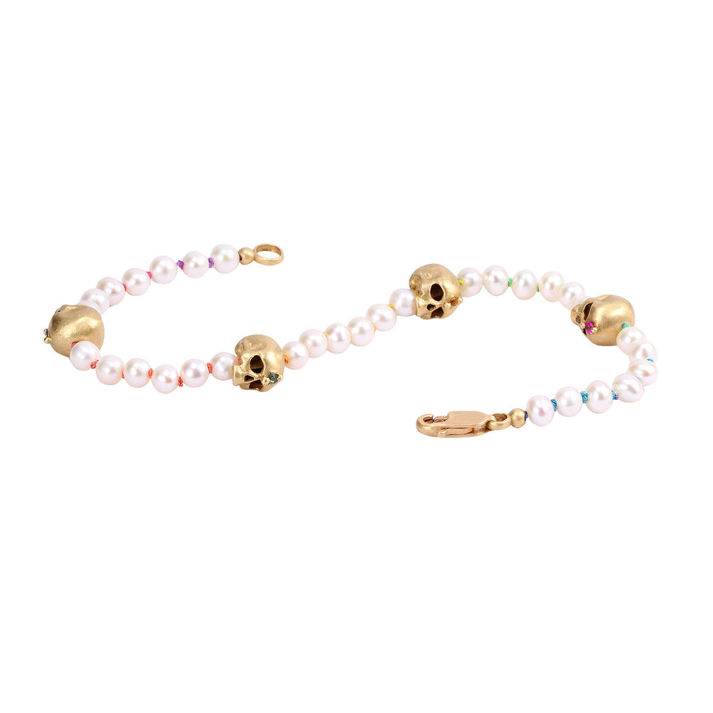 Rainbow Hopes and Dreams Pearl Bracelet