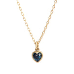 Blue Sapphire Sweetheart Necklace