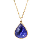 Tanzanite Tear Drop Necklace