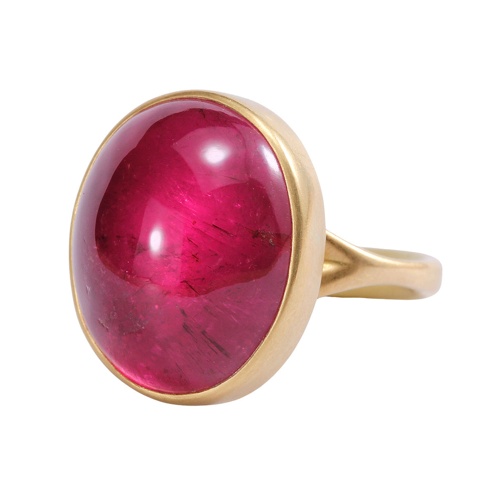 Pink Oval Tourmaline Ring