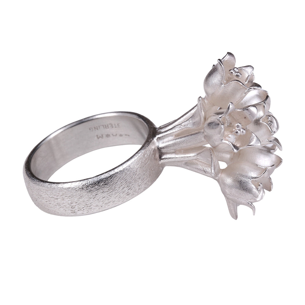 SS Lily of the Valley Bouquet Ring