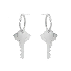 Front-facing view of Keys Please Earrings by Amelia Toelke