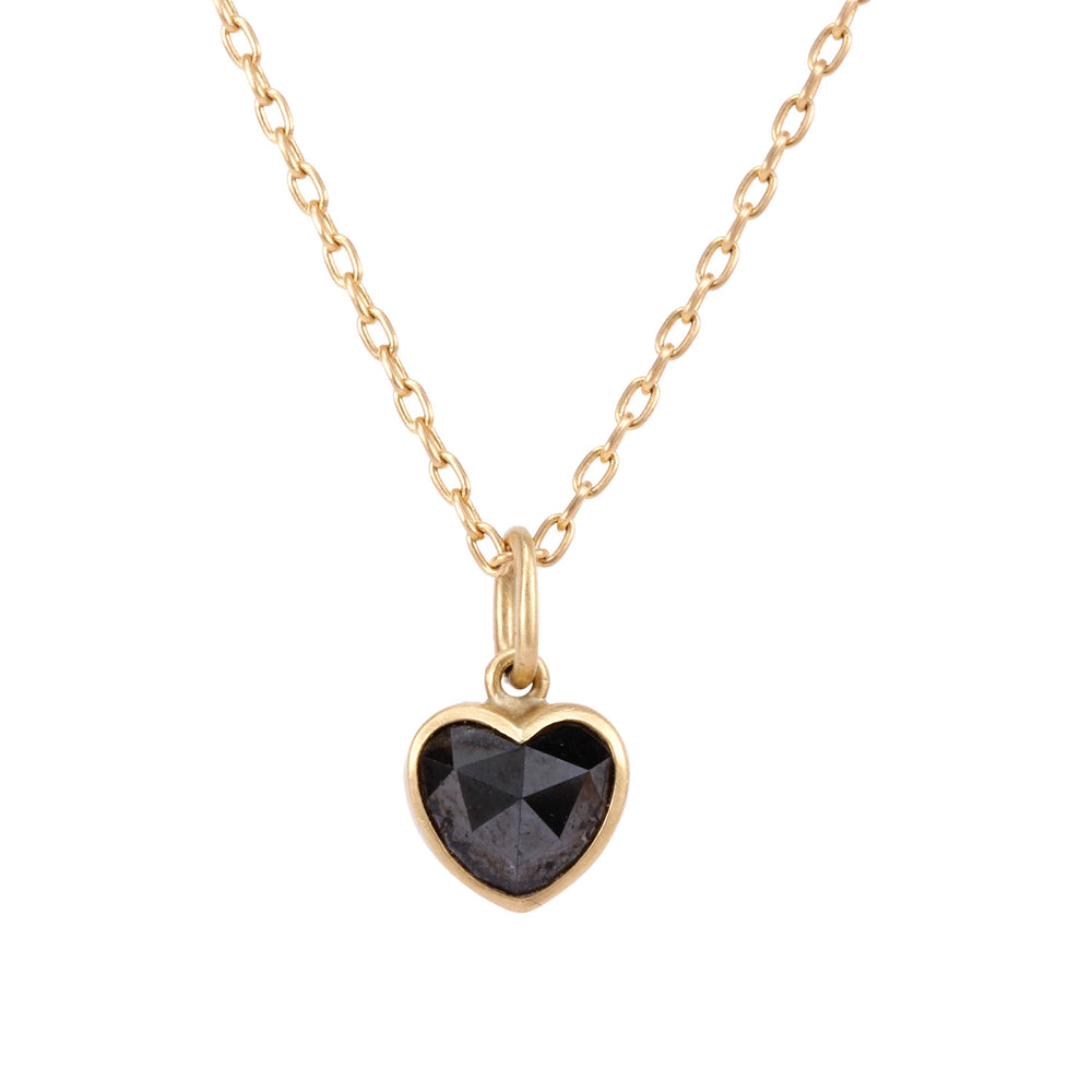 Black Diamond Sweetheart Necklace