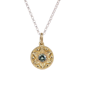 Detail view of Kai Pendant on Chain by Betsy Barron