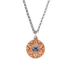 Detail view of Kai Pendant on Chain by Betsy Barron