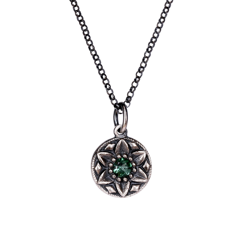 Detail view of Kai Pendant on Chain by Betsy Barron