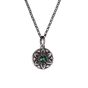 Detail view of Kai Pendant on Chain by Betsy Barron