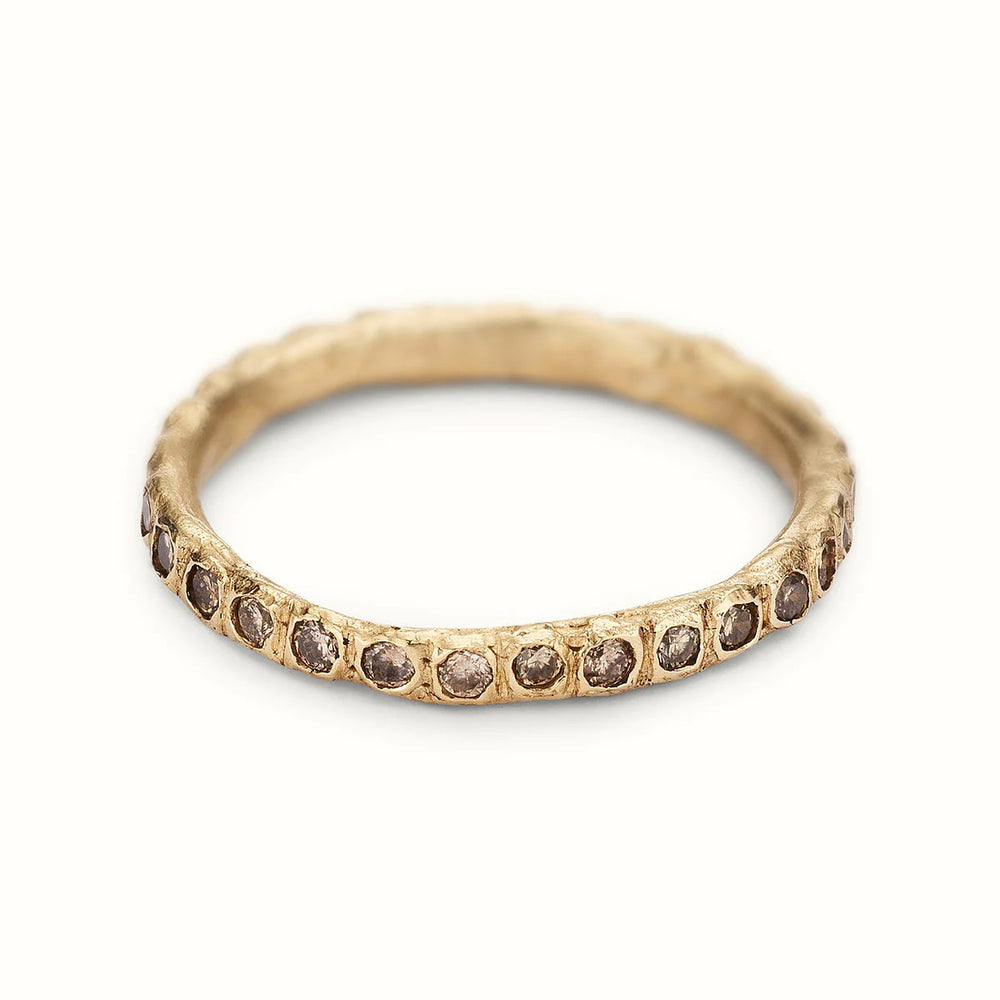 Champagne Diamond Eternity Band