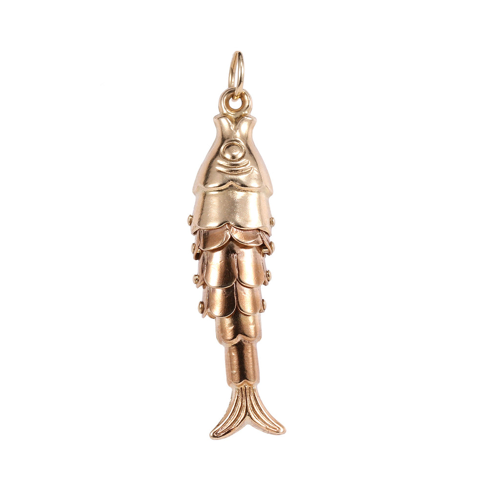 Vintage 9k Lucky Fish Charm