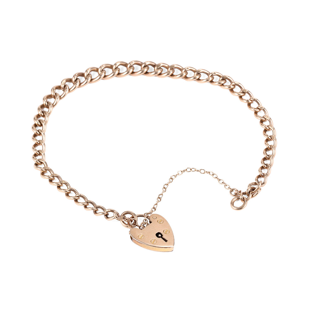 Antique Graduated Curb Link Bracelet