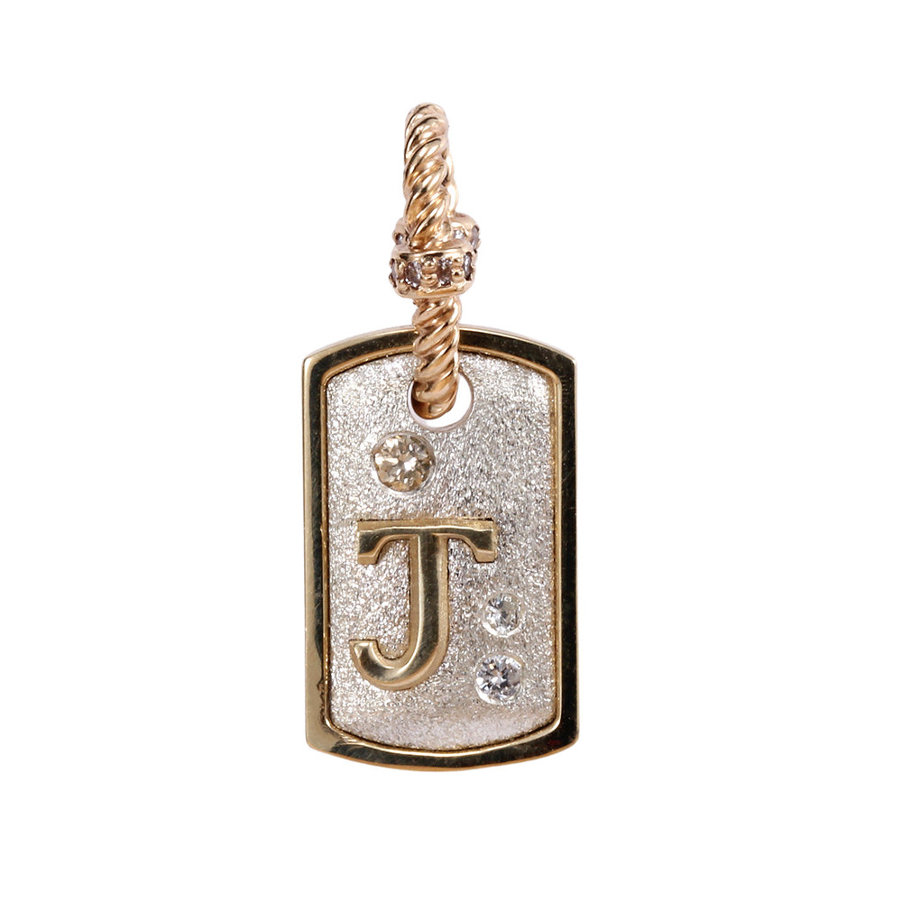 Small J Tag Pendant