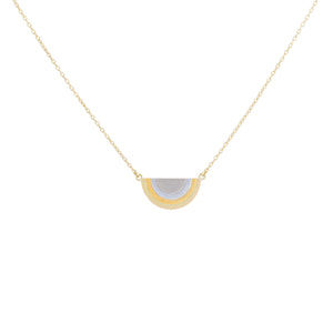 Detail view of Rainbow Gold Sun Halo Pendant by Sia Taylor