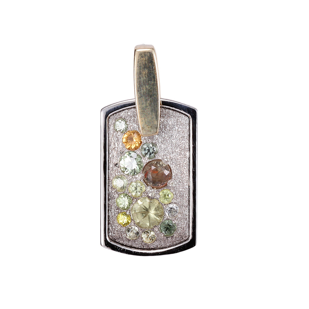 Small Chrysanthemum Tag Pendant