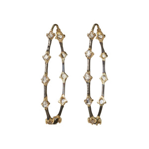 Front-facing view of Ravi Hoop Earrings by 5 Octobre