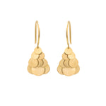 Tiny Golden Hummingbird Cluster Earrings