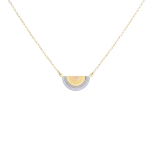 Detail view of Sun Halo Pendant by Sia Taylor