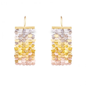 Forward-facing view of Rainbow Sunrise Earrings by Sia Taylor