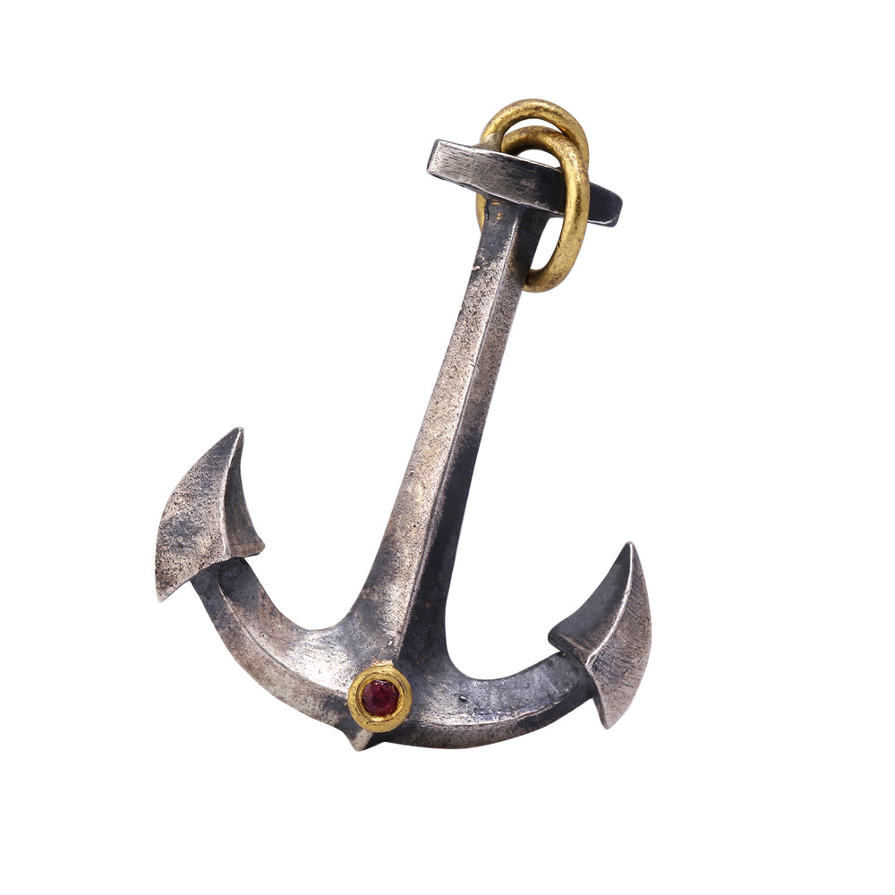 Ruby Anchor Charm