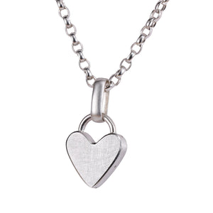 Angled view of classic heart - lock top by Betsy Barron Jewellery