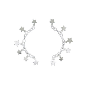 Front-facing view of Seeing Stars - Northern Crown Earrings by Amelia Toelke