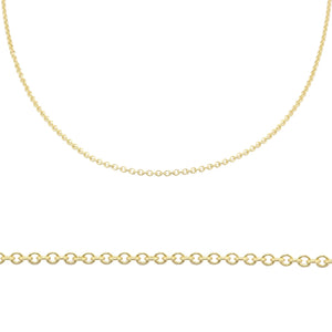 
            
                Load image into Gallery viewer, Detail views of 22k yellow gold cable chain.
            
        