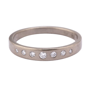 
            
                Load image into Gallery viewer, Tapered Diamond Band - White
            
        