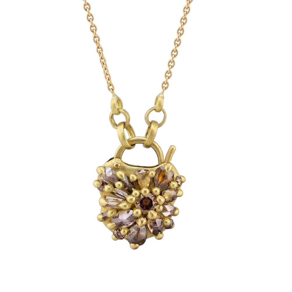 
            
                Load image into Gallery viewer, Petite Coeur de Fantaisie Necklace by Polly Wales
            
        