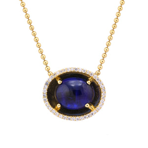 
            
                Load image into Gallery viewer, Detail view of Kyanite Reliquary Necklace by Goldhenn
            
        