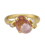 Rough Luxe Pink Garnet Ring