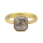 Octagonal Grey Diamond Ring