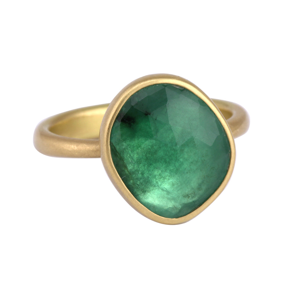 Emerald Pebble Ring