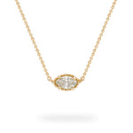 Solitaire Salt and Pepper Diamond Necklace