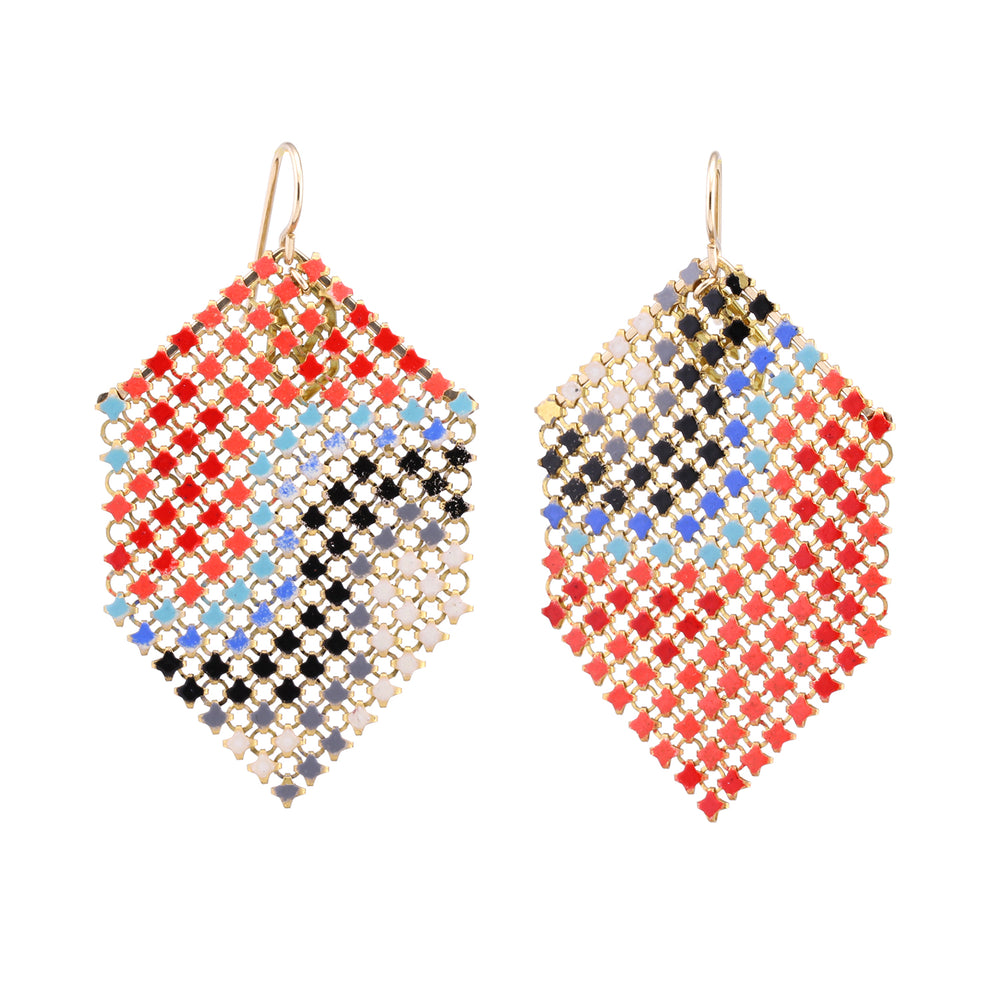 Front-facing view of Lava Lamp Earrings by Maral Rapp