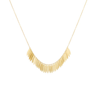 Golden Leaf Arc Necklace Media 1 of 2 by Sia Taylor