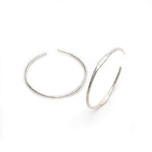 
            
                Load image into Gallery viewer, Tonia Hoop earrings in sterling silver by Betsy Barron Jewellery
            
        