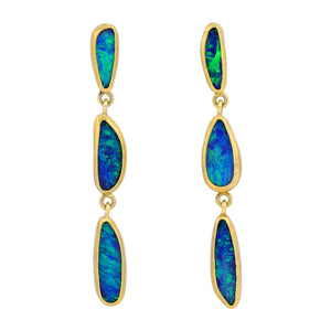 Blue Opal Dangle Earrings by Petra Class