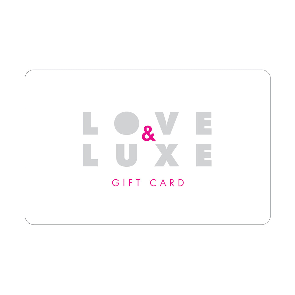 Visualization of Love & Luxe Gift Card.